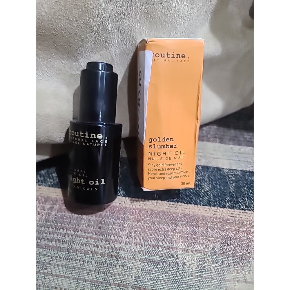 ROUTINE GOLDEN SLUMBER NIGHT FACE OIL Natural Face 30ml New Sealed